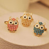 Cute Beads Resizable Owl Ring
