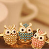 Cute Beads Resizable Owl Ring